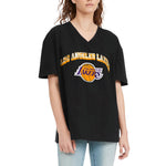 Tommy Jeans - Women's Los Angeles Lakers Oversize V-Neck T-Shirt (6G23B377 LAKERS)
