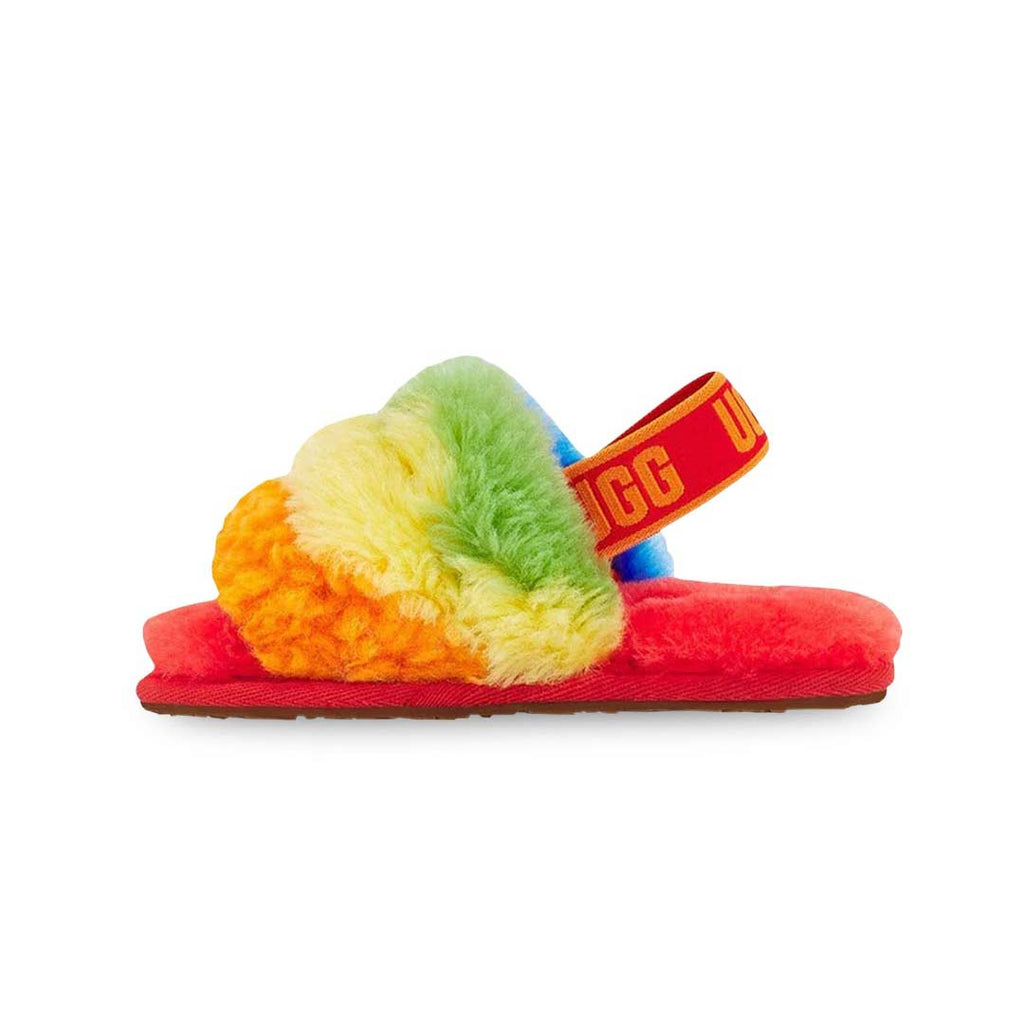 UGG® - Chaussons Fluff Yeah Cali Collage pour enfant (bébé) (1119841I-RSTR)