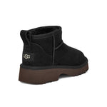 UGG® - Kids' (Preschool & Junior) Classic Ultra Mini New Heights Boots (1157732K-BLK)
