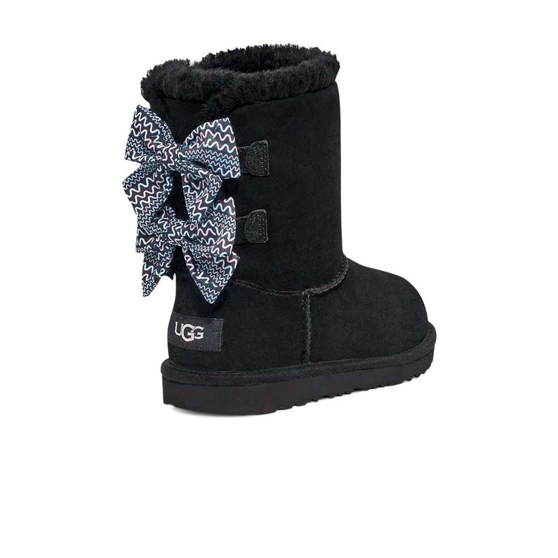 UGG® - Kids' (Preschool) Bailey Bow Squiggles Boots (1145593K-BLK)