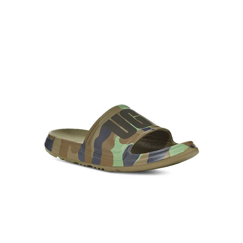 UGG® - Men's Wilcox Camopop Green Flip Flop Slides (1144910-MSG)