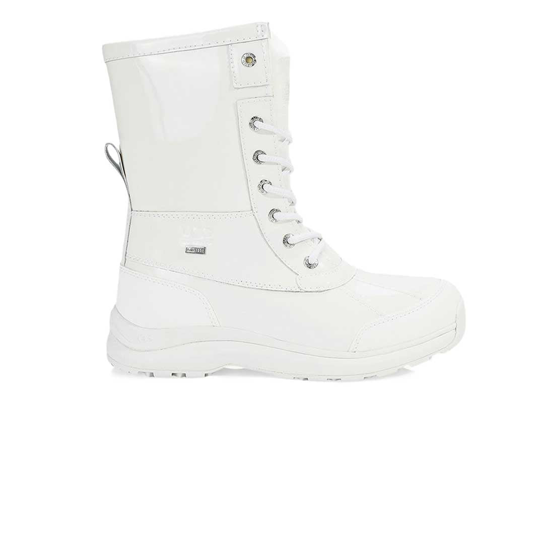 UGG ADIRONDACK BOOT III PATENT White Patent Leather Size 10 Browns Women