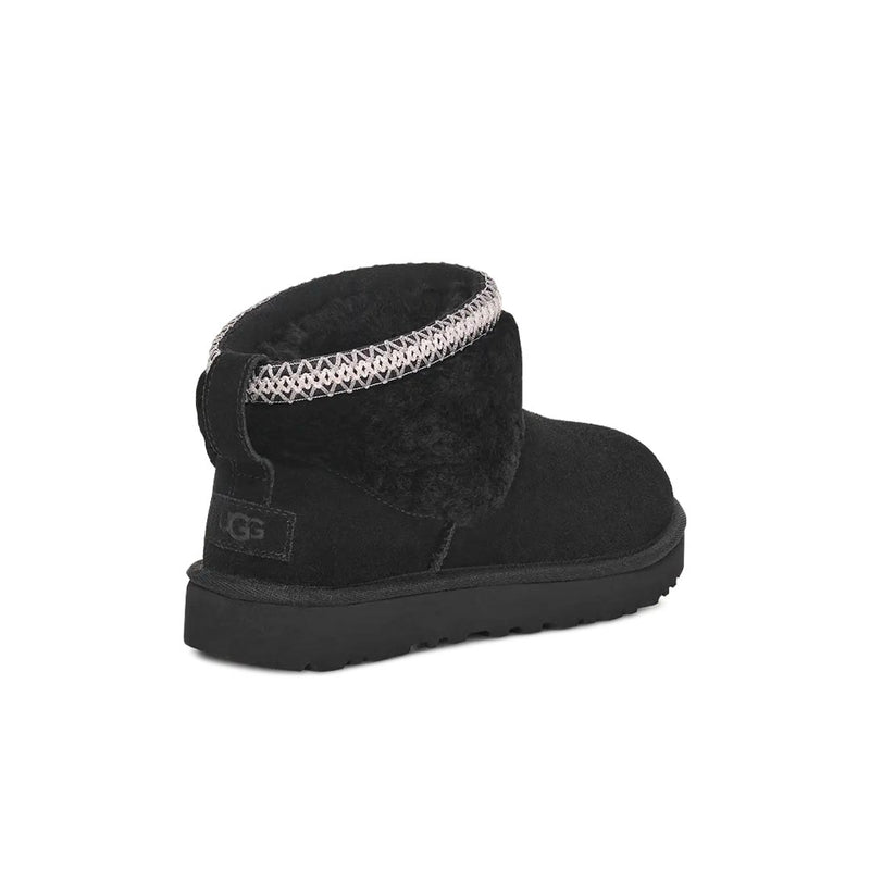 UGG® - Women's Classic Ultra Mini Maxi Curly Boots (1158263-BLK)