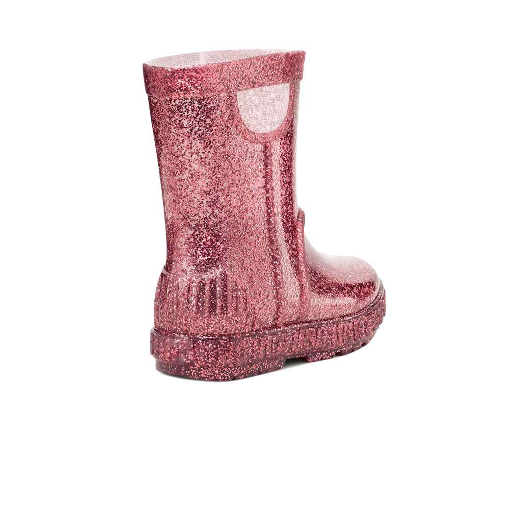 UGG Toddlers Drizlita Glitter Synthetic Rain Boots in Glitter Pink Size 6T