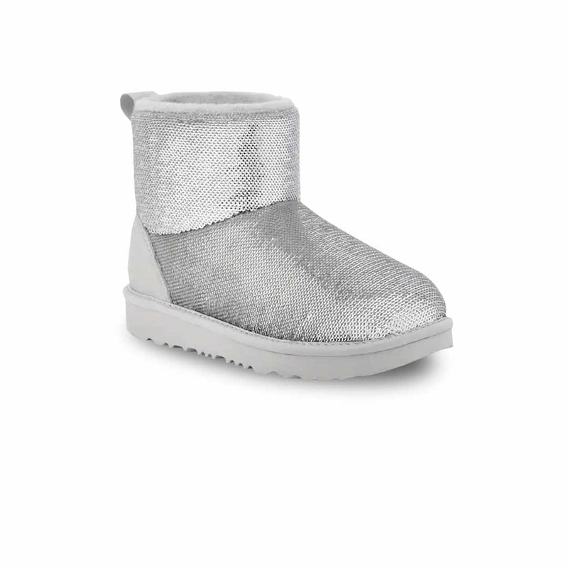 UGG® - Bottes Classic Mini Mirror Ball pour enfant (préscolaire et junior) (1143708K-SLVR) 