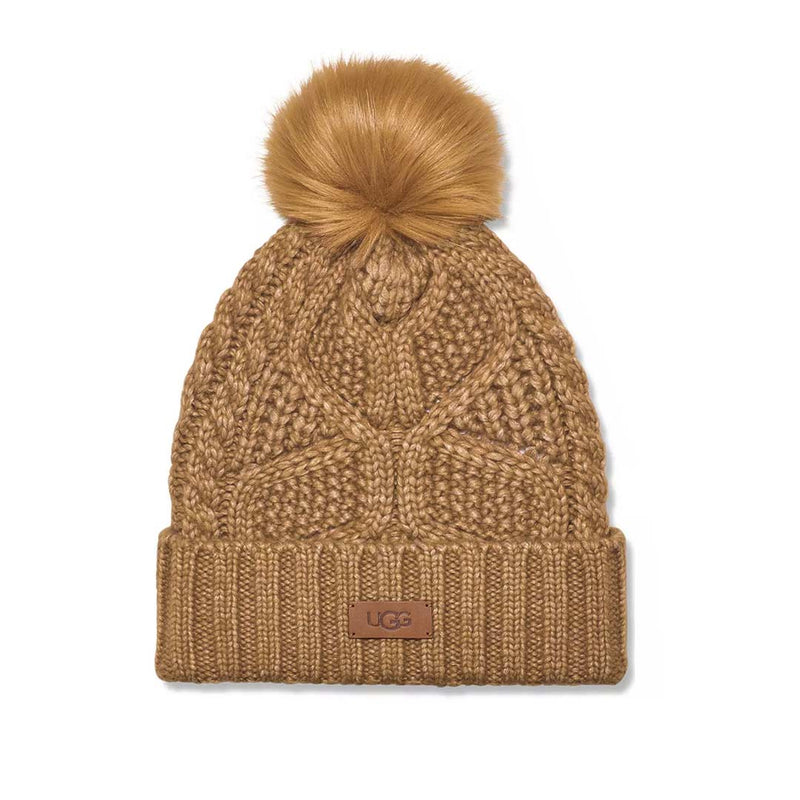 UGG® - Women's Cable Knit Beanie With Pom (100819 CHE)