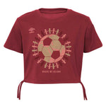 Umbro - Girls' (Junior) Cinched Bottom T-Shirt (HUUG6UBMY UZI)