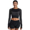Umbro - Women's Pro Training Cropped Long Sleeve Top (HUUL166111U 1AP)