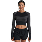 Umbro - Women's Pro Training Cropped Long Sleeve Top (HUUL166111U 1AP)