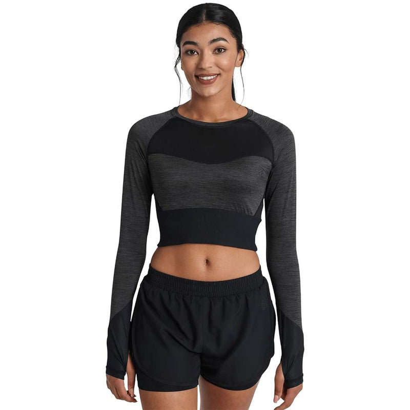 Umbro - Women's Pro Training Cropped Long Sleeve Top (HUUL166111U 1AP)