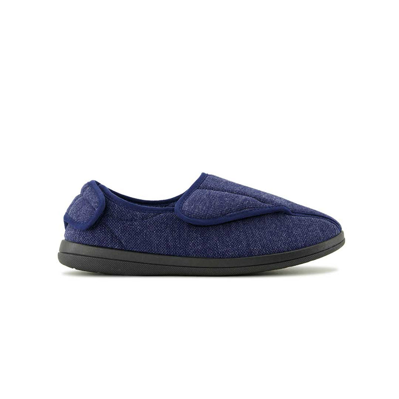United Supply Co - Men's Plain Velcro Closure Slippers (SMF4931BUS NVY)