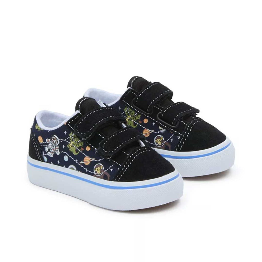 Vans - Kids' (Infant) Glow Cosmic Zoo Old Skool V Shoes (38JNY61)