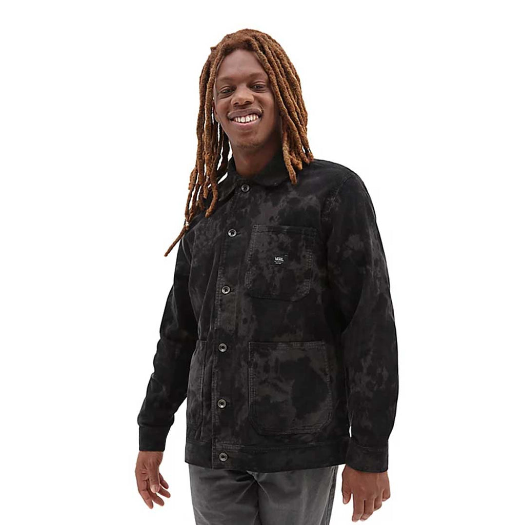 Vans - Veste tie-dye en velours côtelé Drill pour hommes (0068BLK)