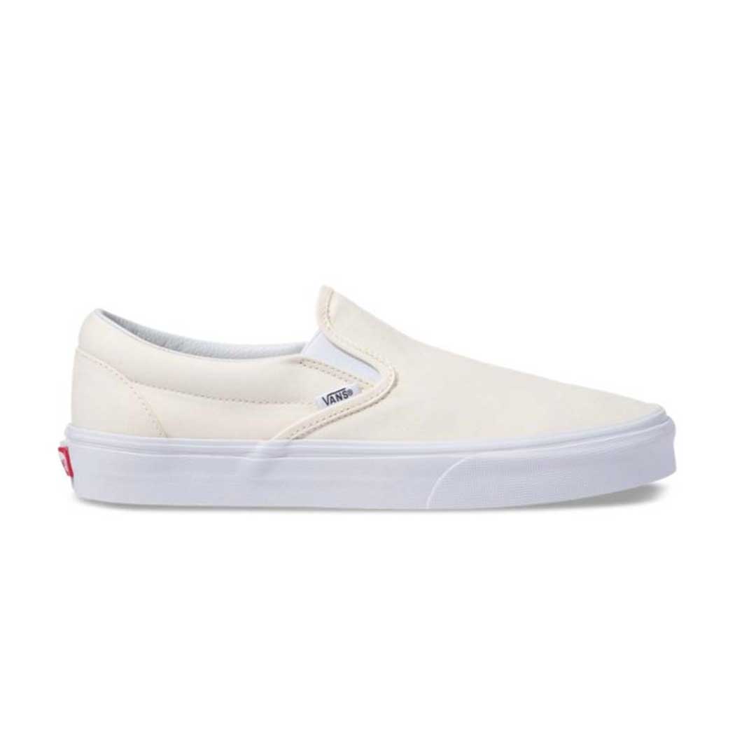 Cream slip on clearance vans