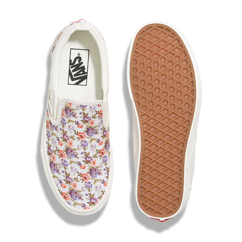 Vans - Chaussures à enfiler classiques unisexes à fleurs vintage (09Q7FS8) 