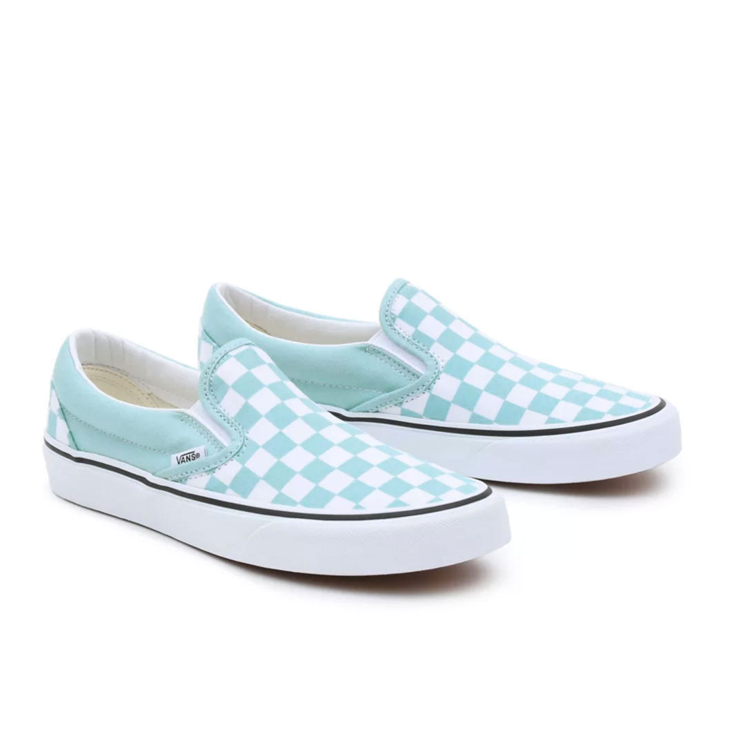 Vans slip cheap on teal