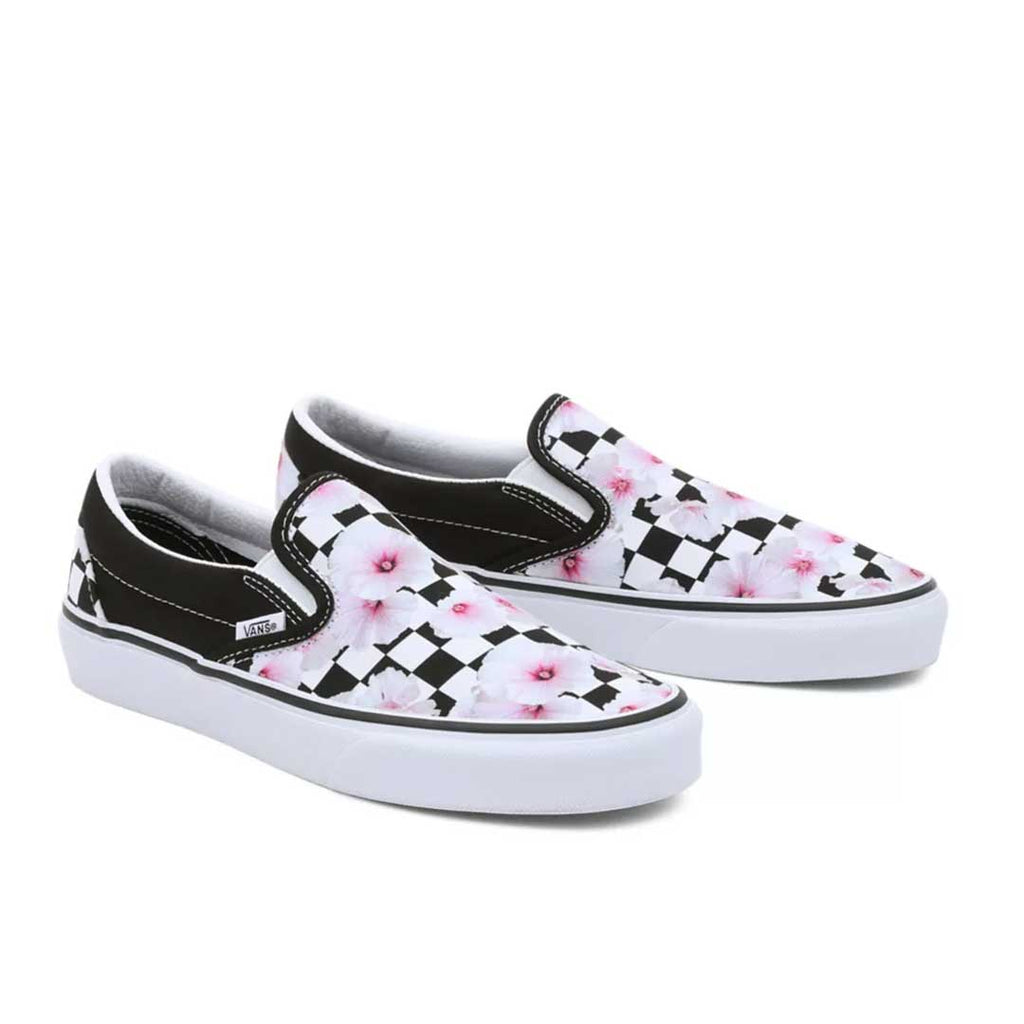 Vans - Chaussures à enfiler classiques unisexes Hibiscus Check (5JLXBM8) 