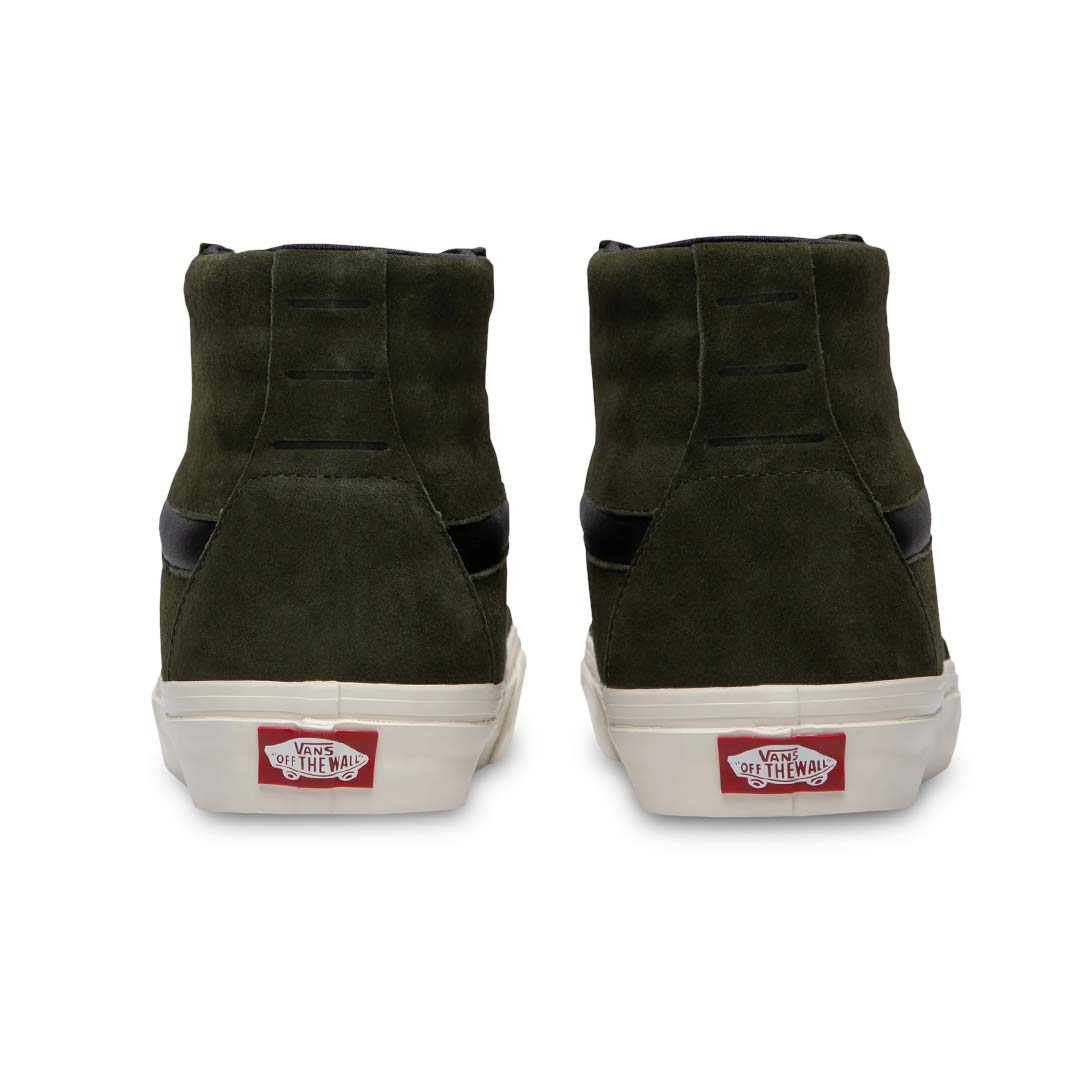 Vans Unisex Sk8 Hi XL Nubuck Shoes 5KRYBIQ Grn Blk M7