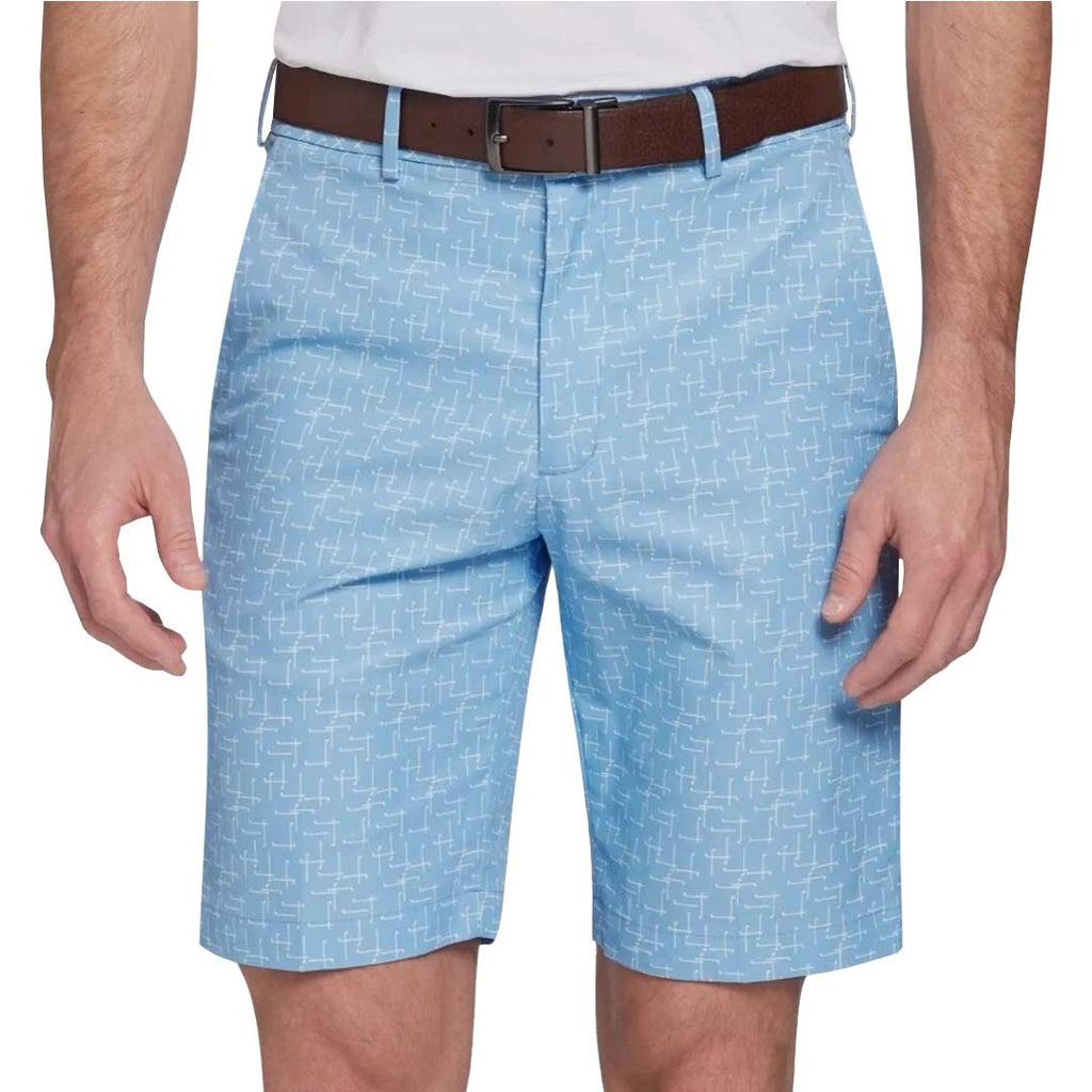 Walter Hagen - Men's Plain Golf Club Print Shorts (MGA14160 392)