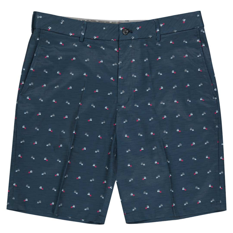 Walter Hagen - Men's Plain Mini Golf Cart Print Shorts (MGA14177 410)