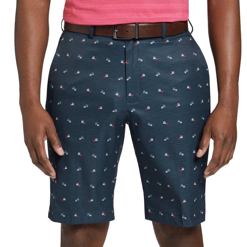 Walter Hagen - Men's Plain Mini Golf Cart Print Shorts (MGA14177 410)