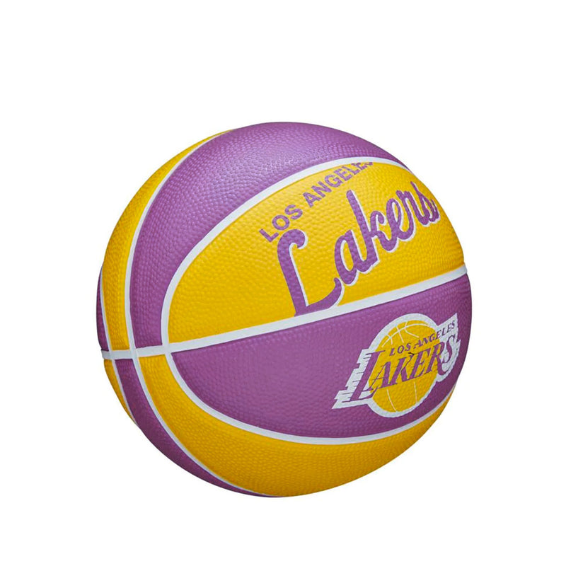 Wilson - Mini ballon de basket-ball des Lakers de Los Angeles - Taille 3 (WTB3200LAL) 