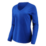 Women's Long Sleeve V-Neck T-Shirt (FANATICS0423-W-LSVNECK-RYL)