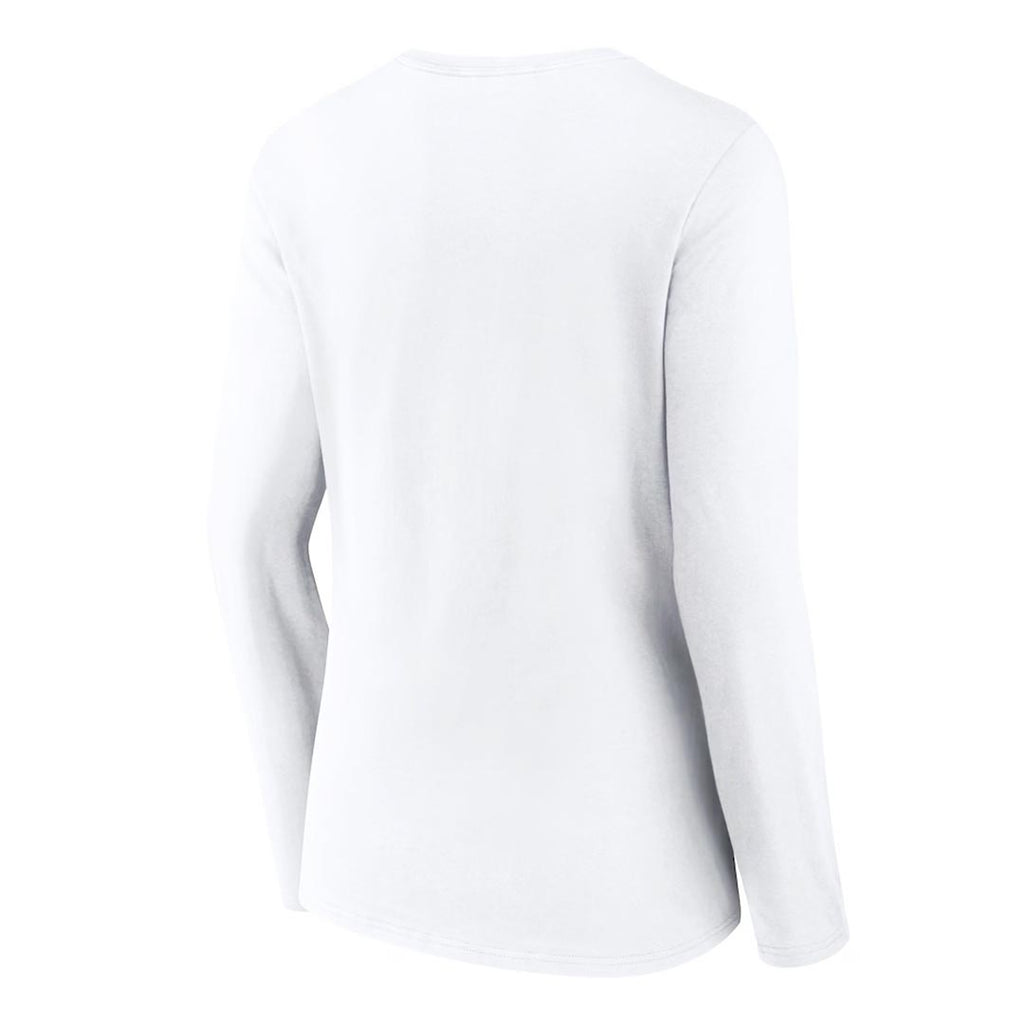 Women's Long Sleeve V-Neck T-Shirt (FANATICS0423-W-LSVNECK-WHT)