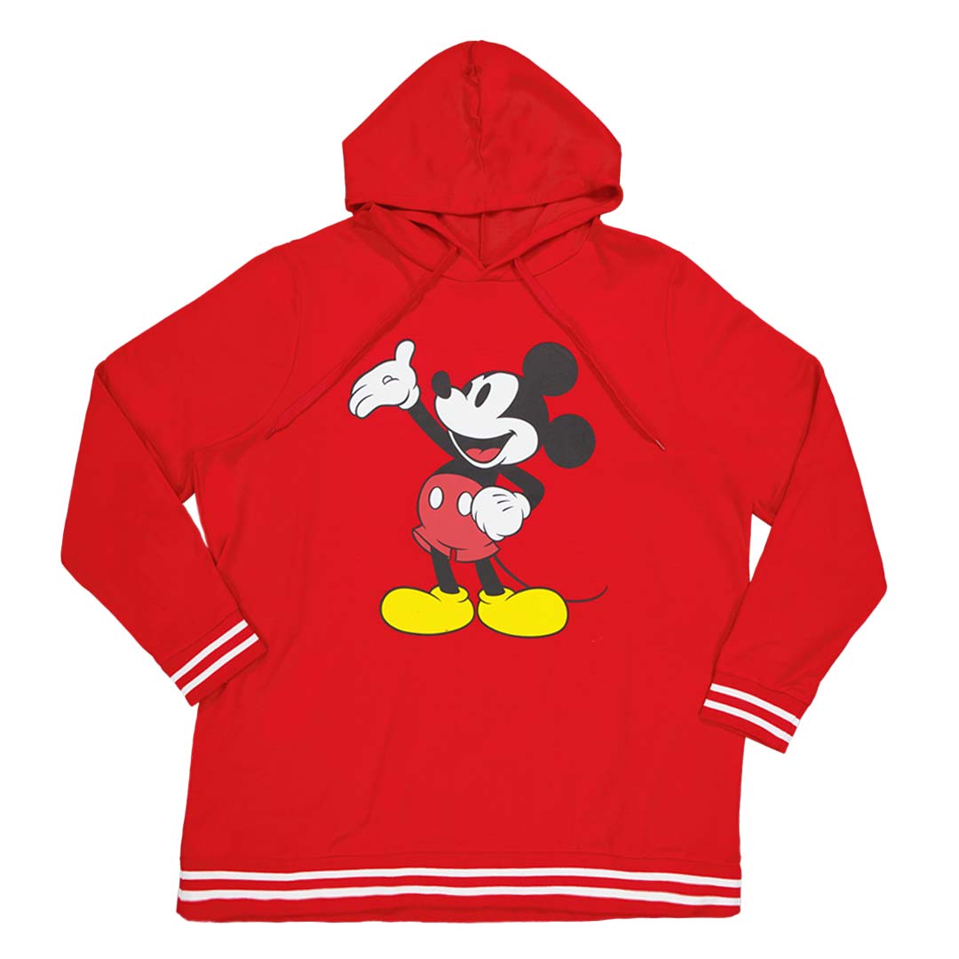 Women s Mickey Mouse Long Hoodie Plus Size DSSCDPSSLOHA1WC 62RED SVP Sports