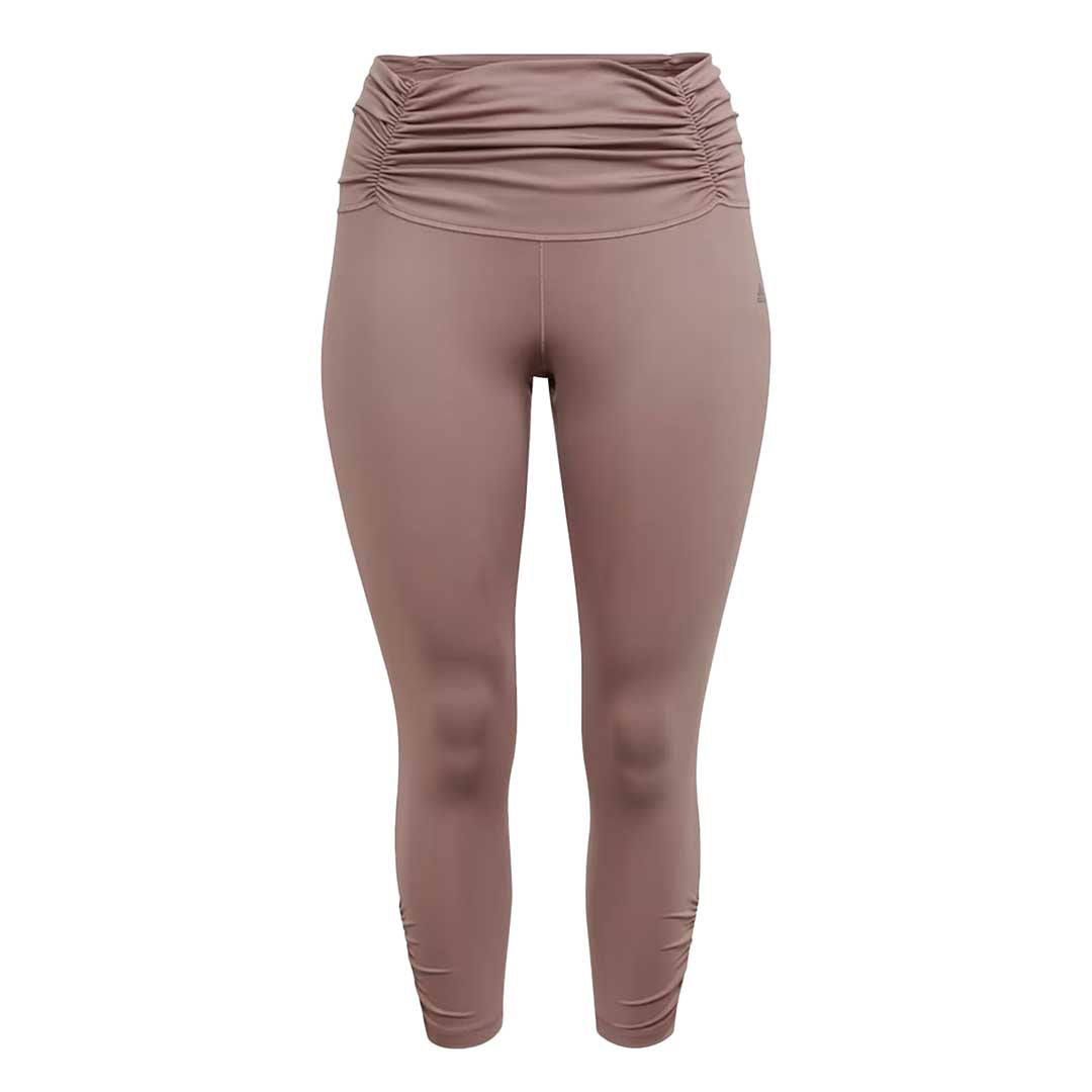 adidas - Women's Yoga Studio Gathered 7/8 Leggings (Plus Size adidas - Women's Yoga Studio Gathered 7/8 Leggings (Plus Size