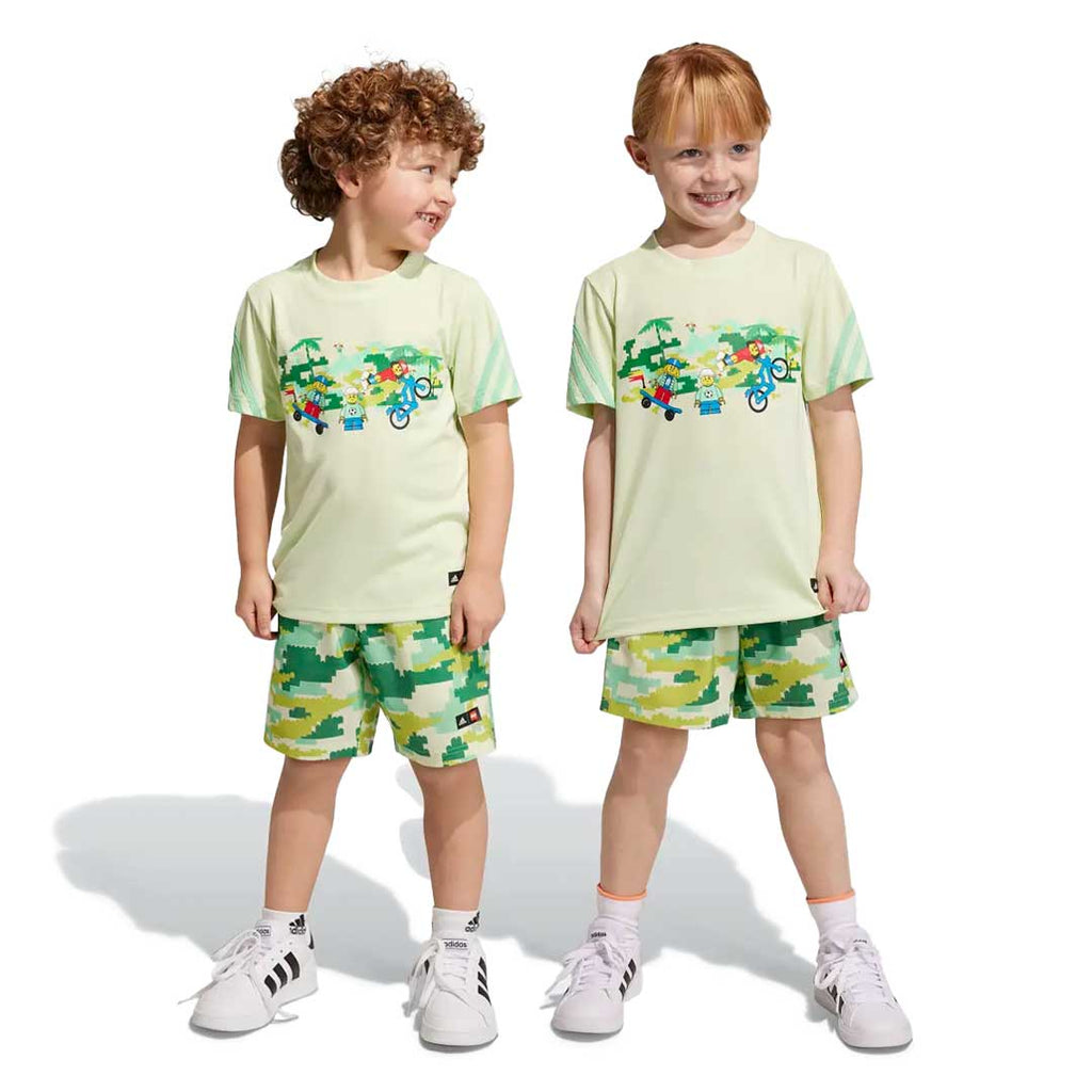 adidas -  Kids' (Toddler & Junior) adidas x LEGO® Play T-Shirt & Shorts Set (HS1166)