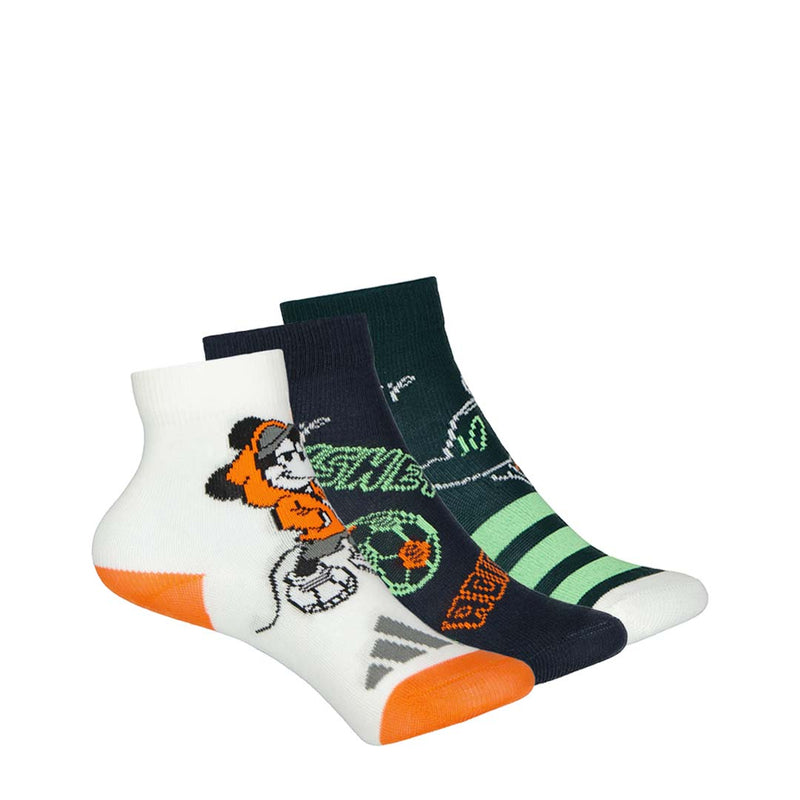 adidas -  Kids' adidas x Disney Mickey Mouse 3 Pack Socks (JM1808)