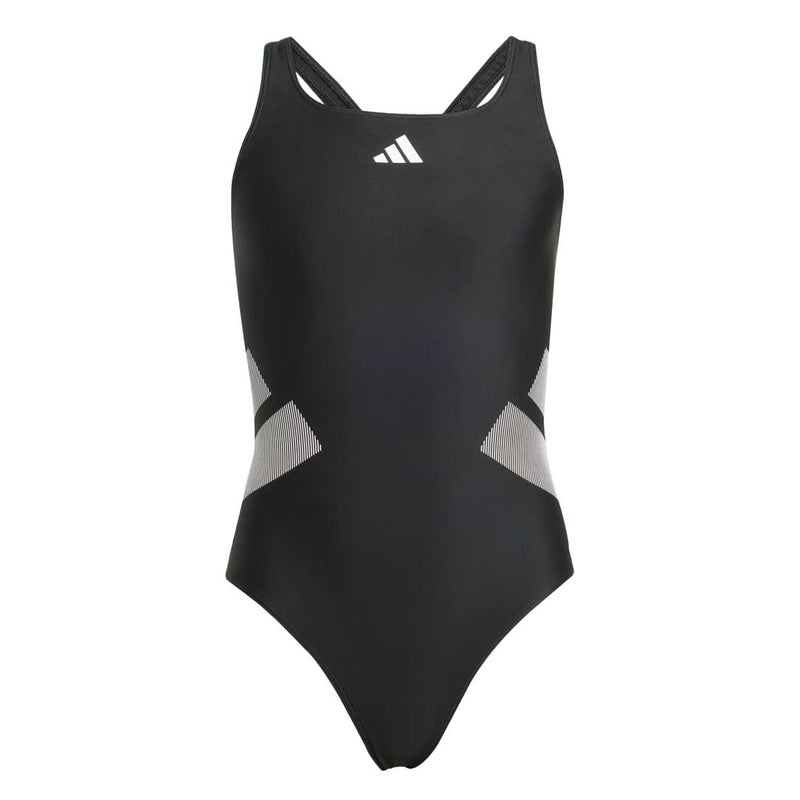 adidas - Girls' (Junior) Adidas Logo C-back Swimsuit (JM8226)