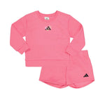adidas - Girls' Fleece Crew & Shorts Set (JK4544)