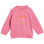 adidas - Girls' (Infant & Toddler) Trefoil Crew Set (JY0137)