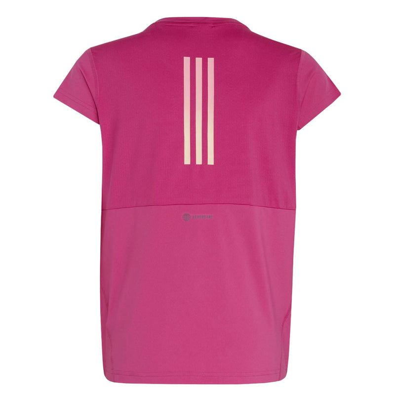 adidas - Girls' (Junior) Aeroready 3-Stripes T-Shirt (IC0353)