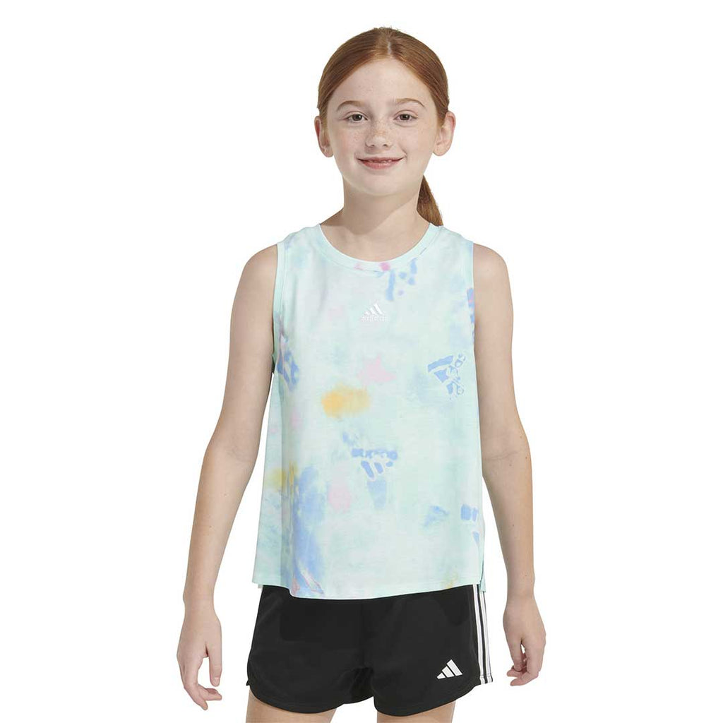 adidas - Girls' (Junior) All Over Print Waist Tank Top (IR4728)