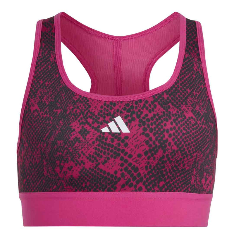 adidas - Soutien-gorge de sport rembourré à imprimé animalier K(Girls) (IC0360)