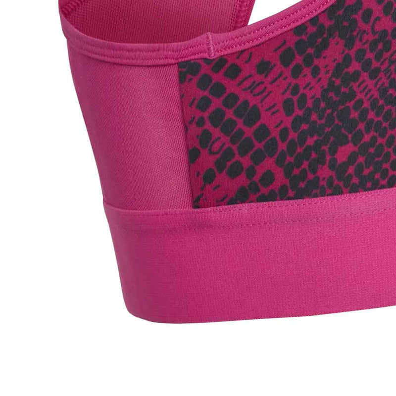 adidas - Soutien-gorge de sport rembourré à imprimé animalier K(Girls) (IC0360)