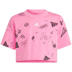 adidas - Girls' (Junior) Brand Love Allover Print Crop T-Shirt (IA1583)