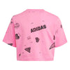 adidas - Girls' (Junior) Brand Love Allover Print Crop T-Shirt (IA1583)