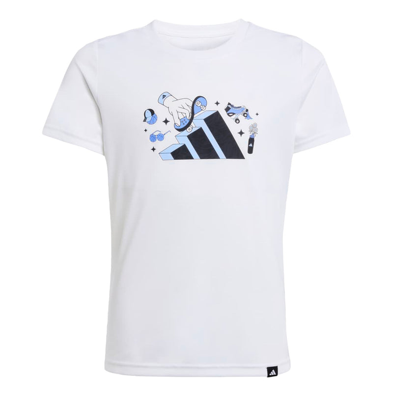 adidas - Girls' (Junior) ClIMACOOL Animal Graphic T-Shirt (JV5201)