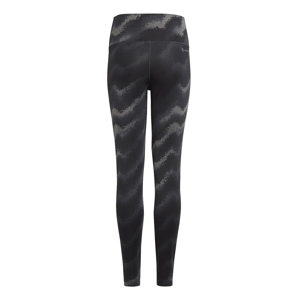 adidas - Collant de danse imprimé taille haute AEROREADY pour fille (Junior) (HR5814) 