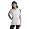 adidas - Girls' (Junior) Essentials 3-Stripes Boyfriend T-Shirt (IY5018)