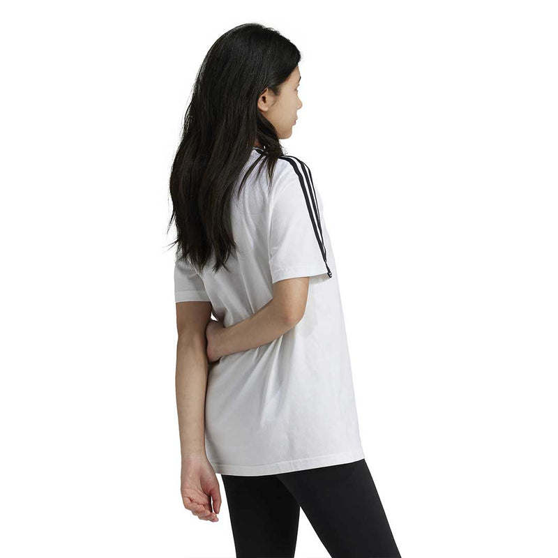 adidas - Girls' (Junior) Essentials 3-Stripes Boyfriend T-Shirt (IY5018)