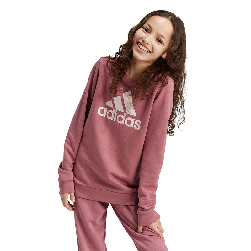 adidas - Girls' (Junior) Essentials Big Logo Cotton Sweatshirt (IZ3434)