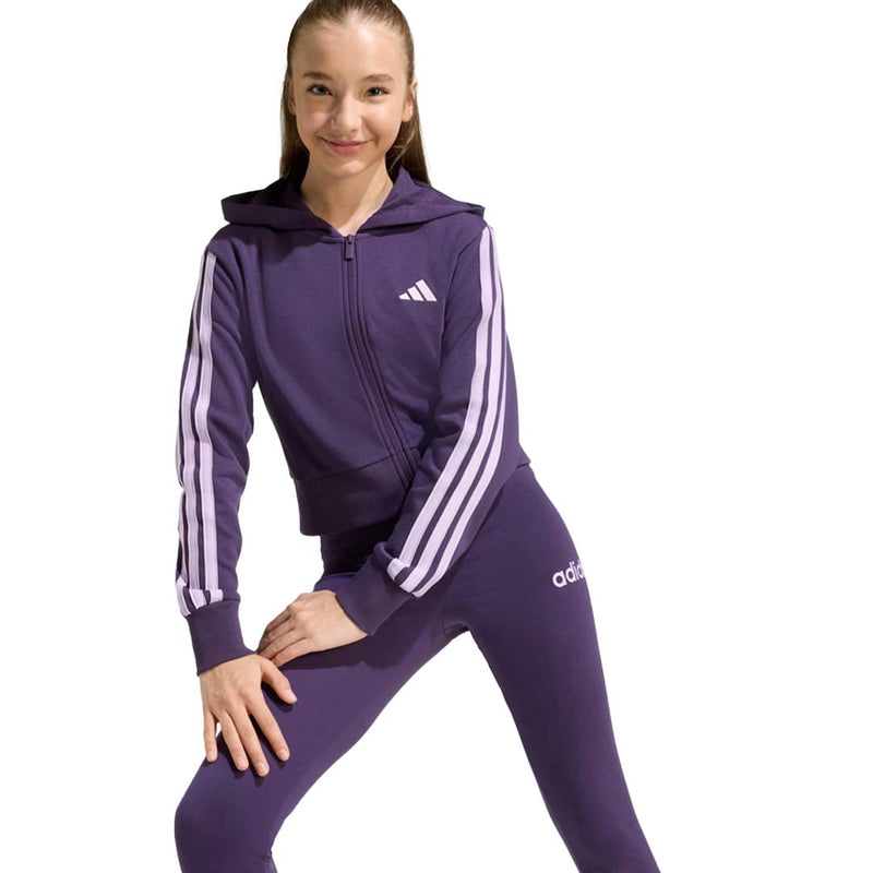 adidas - Girls' (Junior) Essentials Full Zip Hoodie (JY4985)