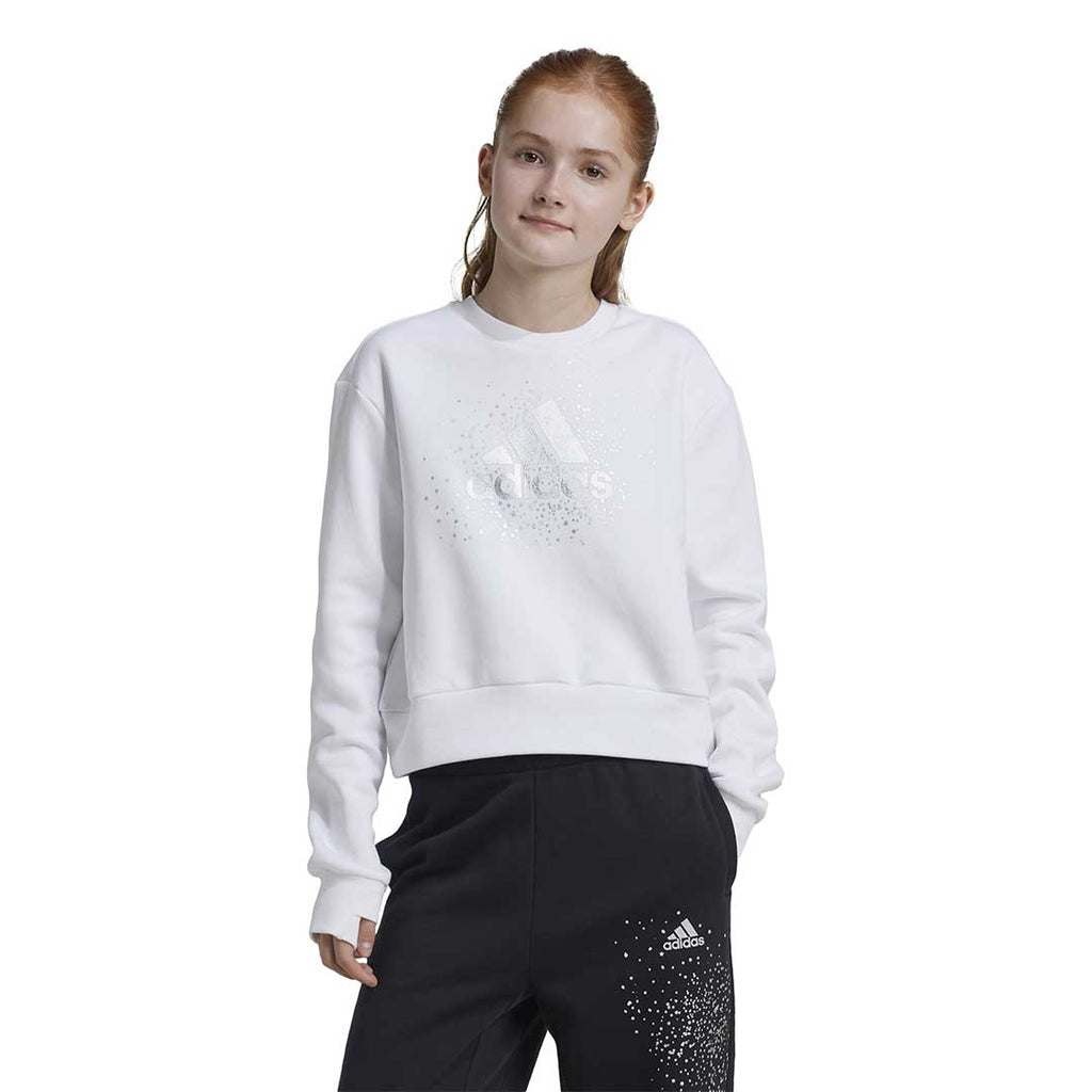 adidas - Girls' (Junior) Glam Crew Sweatshirt (IX9330)