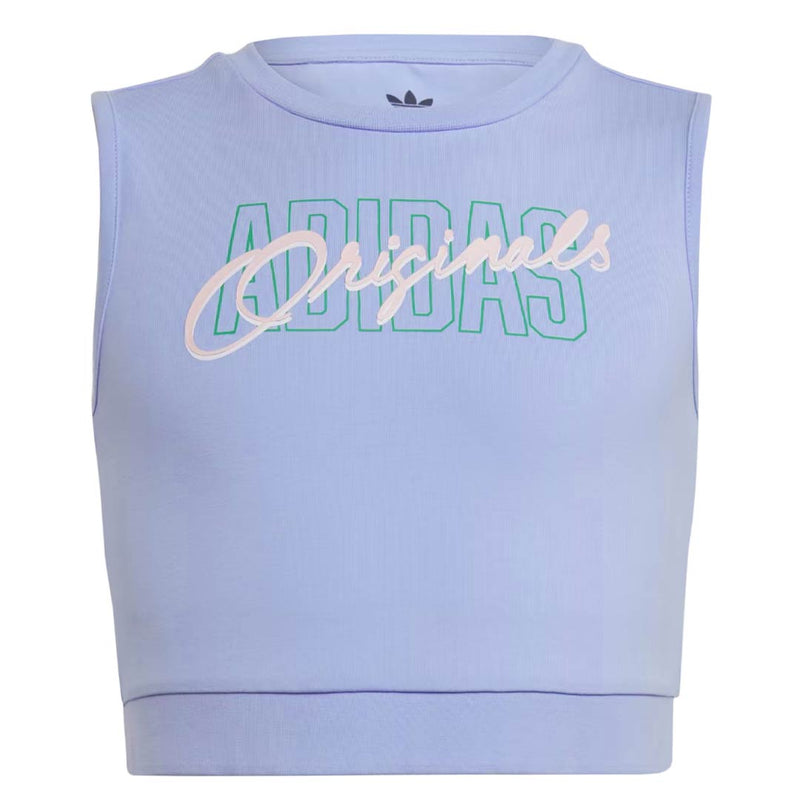 adidas - Girls' (Junior) Graphic Print Crop Tank Top (IB8459)