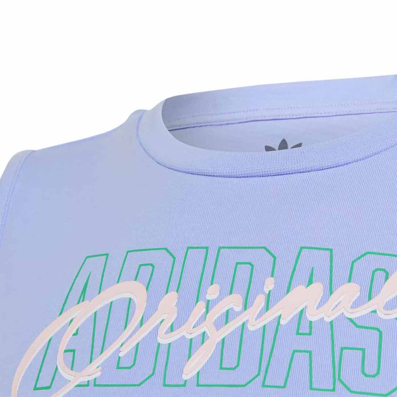 adidas - Girls' (Junior) Graphic Print Crop Tank Top (IB8459)